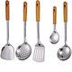 kitchen utensil set wood